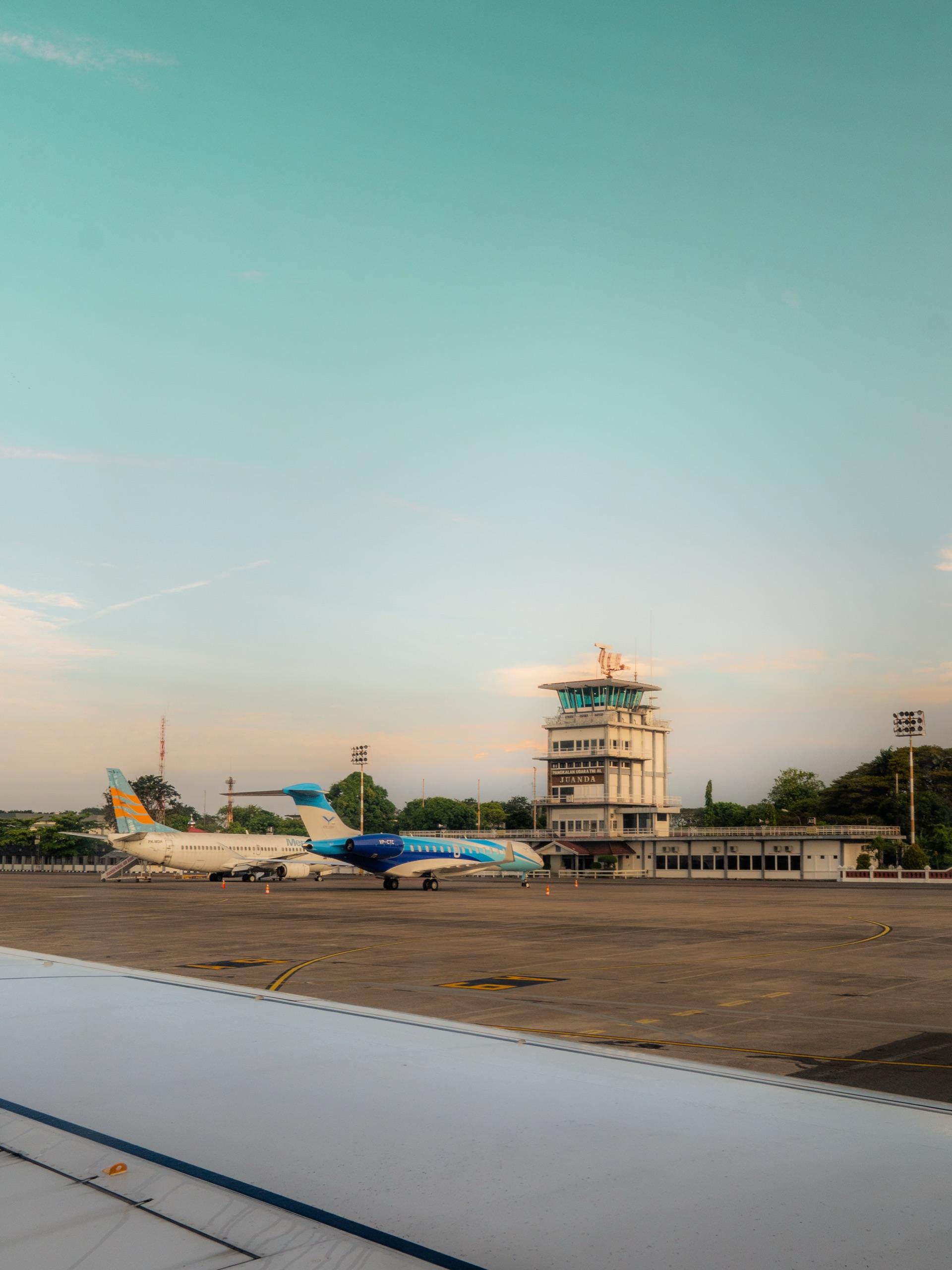 blue skies, juanda, surabaya